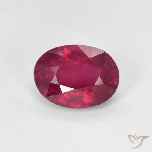 1.85ct Natürlicher Medium Dark-Red Rubin, Oval, VS
