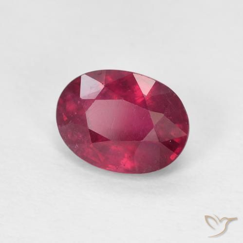 9,17 ctw natürlicher Medium Dark-Red Rubin, Oval, VS