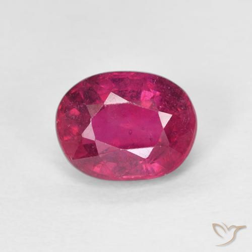1.88ct Natürlicher Hellrot Rubin, Oval, VS