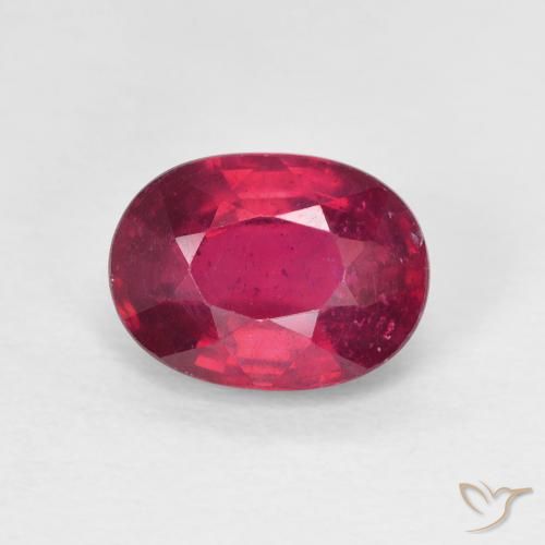 1.99ct Natürlicher Medium Dark-Red Rubin, Oval, VS
