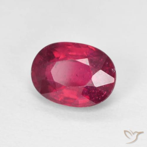 9,17 ctw natürlicher Medium Dark-Red Rubin, Oval, VS