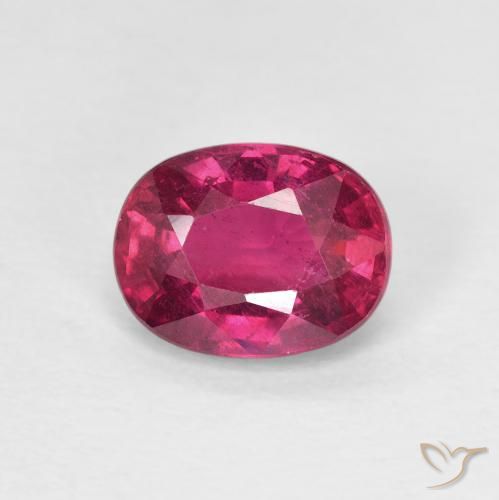 1.73ct Natürlicher Rosaig-rot Rubin, Oval, VS
