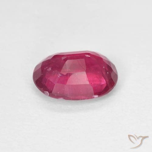 9,17 ctw natürlicher Tiefes rötliches Rosa Rubin, Oval, VS