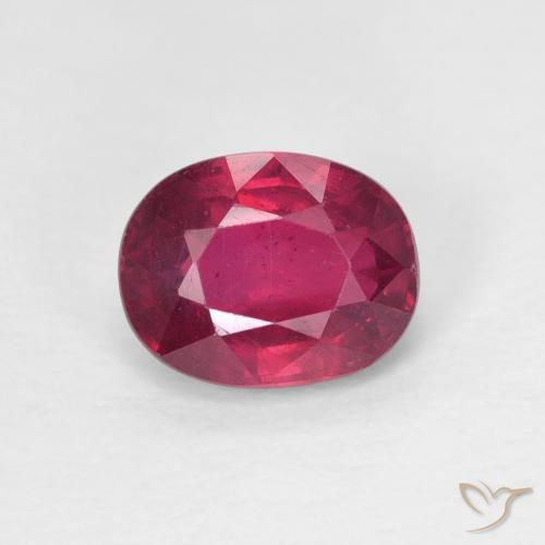 1.78ct Natürlicher Tiefes rötliches Rosa Rubin, Oval, VS