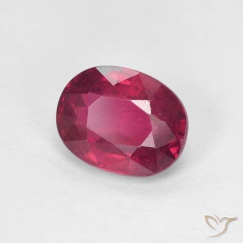 9,17 ctw natürlicher Tiefes rötliches Rosa Rubin, Oval, VS