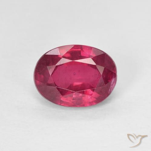 1.89ct Natürlicher Medium Dark-Red Rubin, Oval, VS