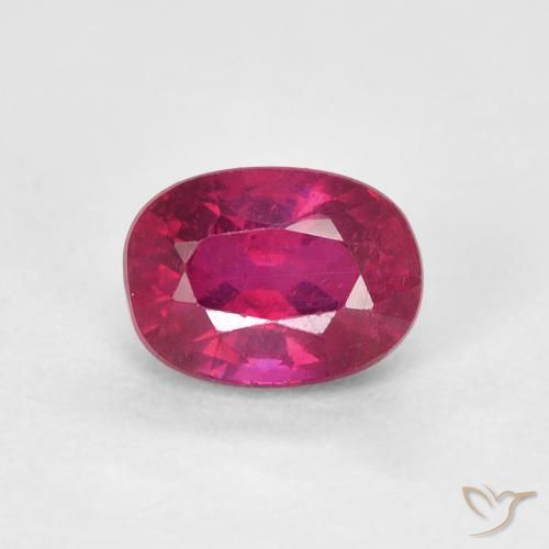 1.29ct Natürlicher Hellrot Rubin, Oval, VS