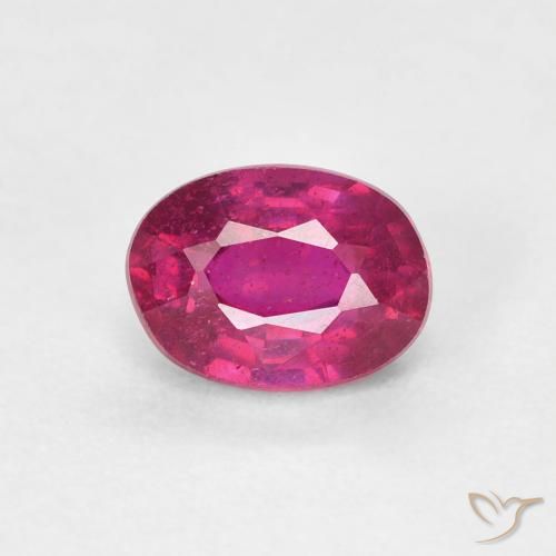 1.24ct Natürlicher Hellrot Rubin, Oval, VS