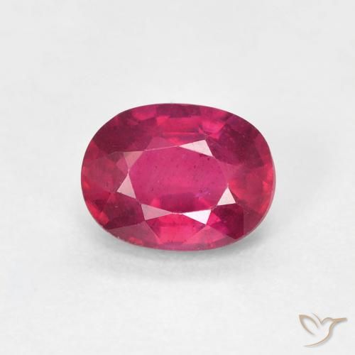 1.14ct Natürlicher Hellrot Rubin, Oval, VS