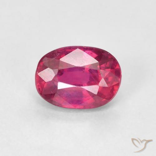 1.18ct Natürlicher Hellrot Rubin, Oval, VS