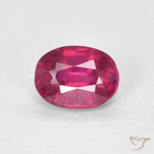 1.16ct Natürlicher Hellrot Rubin, Oval, VS