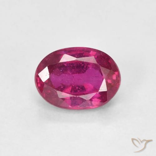 1.20ct Natürlicher Hellrot Rubin, Oval, VS