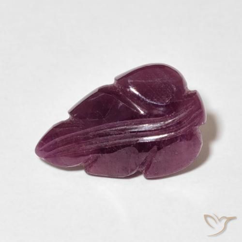 3.55ct Natürlicher Lila-rot Rubin, Fantasie, Lichtundurchlässig