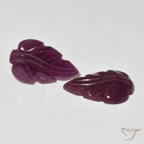 3.95 ct natürliche Medium Dark-Purple Rubin-Edelsteine, Fantasie, Lichtundurchlässig