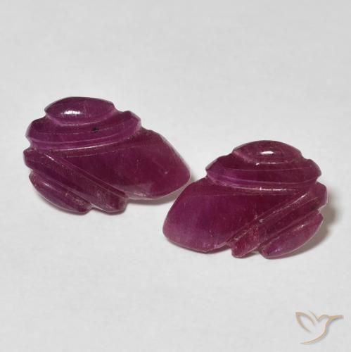 3.20ctw Natürlicher Medium Dark-Purple Rubin, Fantasie, Lichtundurchlässig