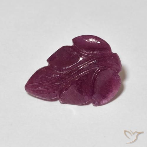 3.21ct Natürlicher dunkellila Rubin, Fantasie, Lichtundurchlässig