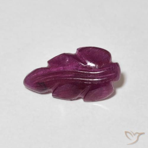 1.35ct Natürlicher rötlich-lila Rubin, Fantasie, Lichtundurchlässig