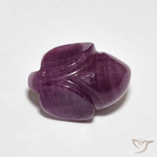 9,17 ctw natürlicher Medium Dark-Purple Rubin, Blumen-Schliff, Lichtundurchlässig
