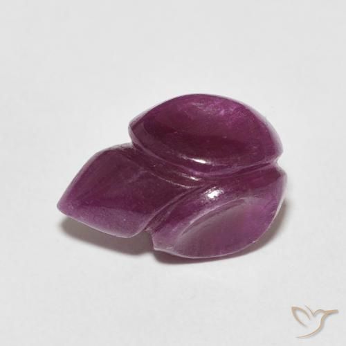 3.38ct Natürlicher Weinrot Rubin, Blumen-Schliff, Lichtundurchlässig