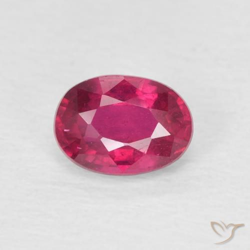 1.22ct Natürlicher Mittelrot Rubin, Oval, VS