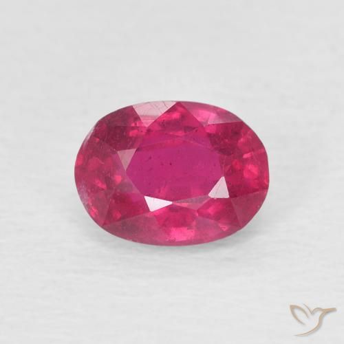 1.28ct Natürlicher Hellrot Rubin, Oval, VS