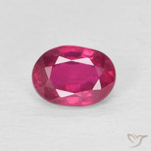 1.21ct Natürlicher Hellrot Rubin, Oval, VS