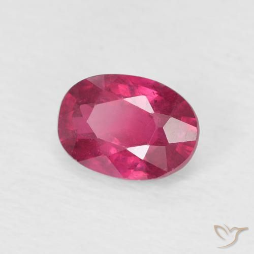 9,17 ctw natürlicher Tiefes rötliches Rosa Rubin, Oval, VS
