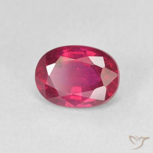 9,17 ctw natürlicher Rosaig-rot Rubin, Oval, VS