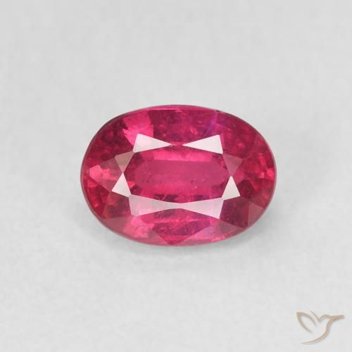 1.33ct Natürlicher Hellrot Rubin, Oval, VS