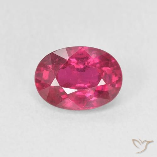 1.19ct Natürlicher Rosaig-rot Rubin, Oval, VS