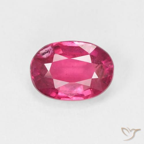 1.18ct Natürlicher Rosaig-rot Rubin, Oval, VS