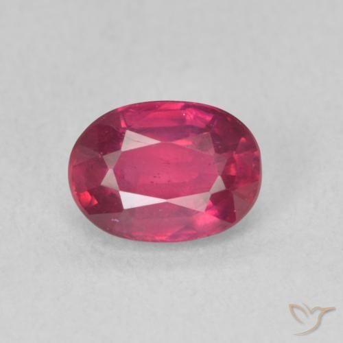 1.25ct Natürlicher Hellrot Rubin, Oval, VS