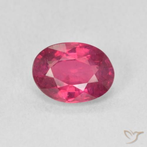 1.14ct Natürlicher Hellrot Rubin, Oval, VS