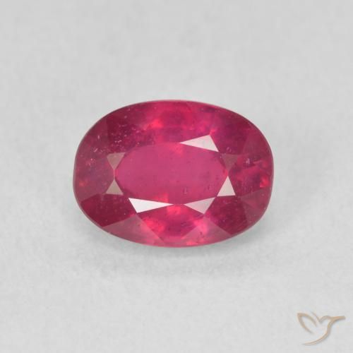 1.23ct Natürlicher Hellrot Rubin, Oval, VS