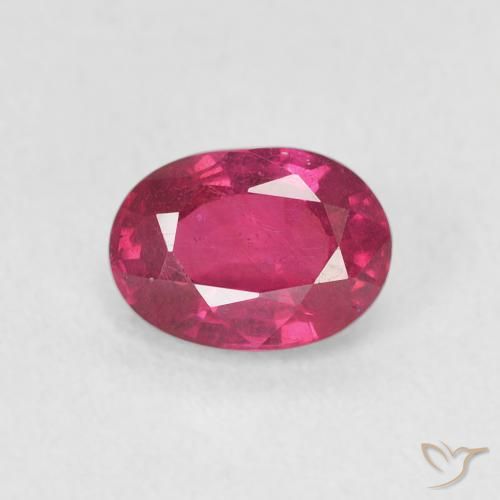 1.25ct Natürlicher Rosaig-rot Rubin, Oval, VS