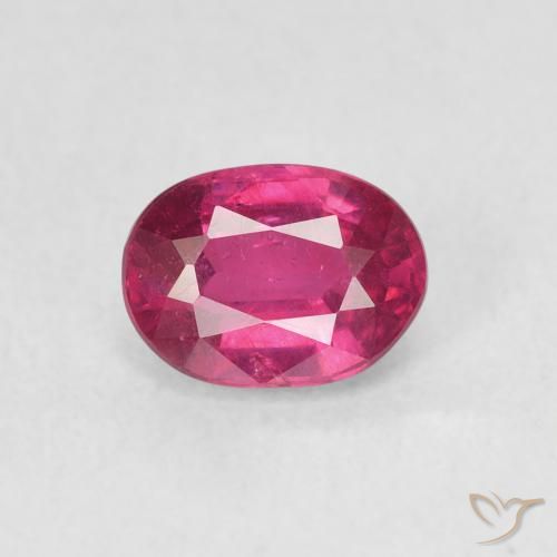 1.17ct Natürlicher Rosaig-rot Rubin, Oval, VS
