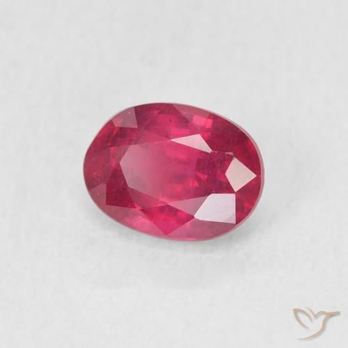 9,17 ctw natürlicher Rosaig-rot Rubin, Oval, VS