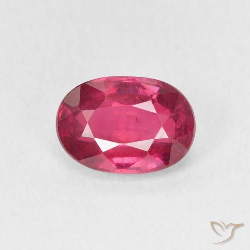 1.27ct Natürlicher Mittelrot Rubin, Oval, VS