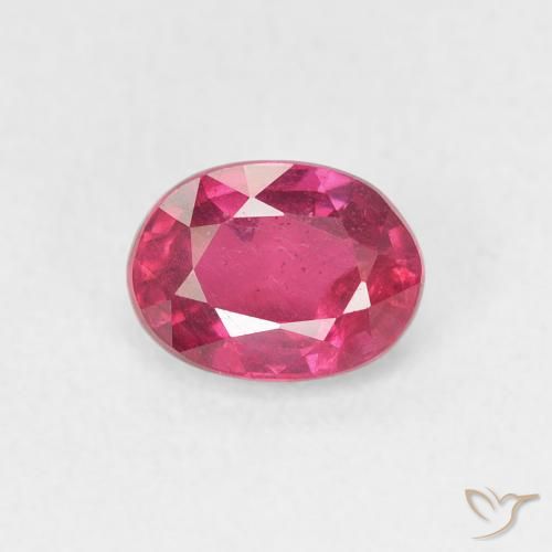 1.14ct Natürlicher Hellrot Rubin, Oval, VS, Photo A