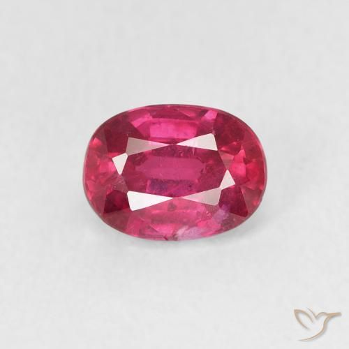 1.25ct Natürlicher Hellrot Rubin, Oval, VS