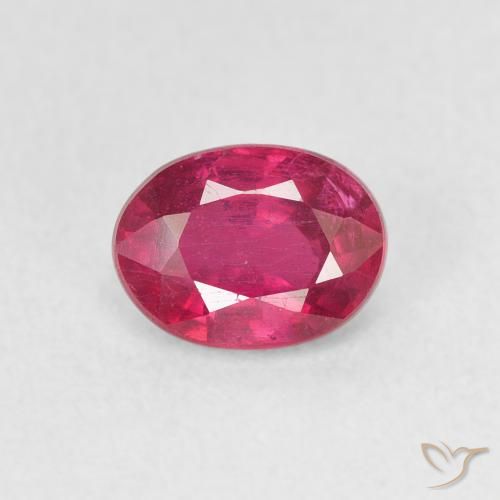 1.17ct Natürlicher Hellrot Rubin, Oval, VS