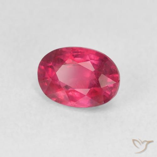 9,17 ctw natürlicher Tiefes rötliches Rosa Rubin, Oval, VS