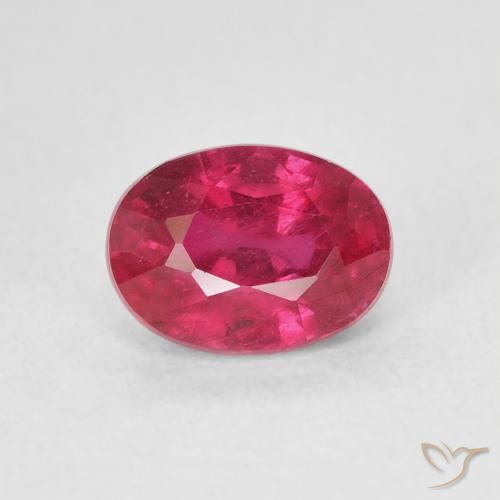1.45ct Natürlicher Mittelrot Rubin, Oval, VS