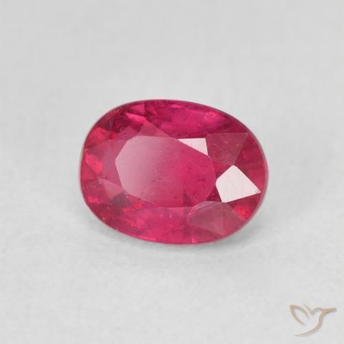9,17 ctw natürlicher rötlich-rosa Rubin, Oval, VS