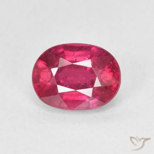 1.39ct Natürlicher Marmelade Rot Rubin, Oval, VS
