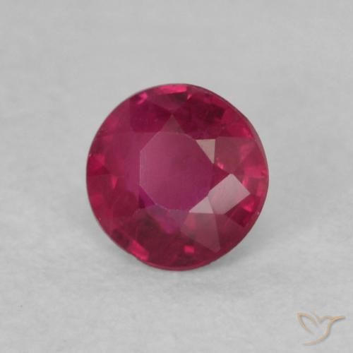 9,17 ctw natürlicher Tiefes rötliches Rosa Rubin, Runden, VS