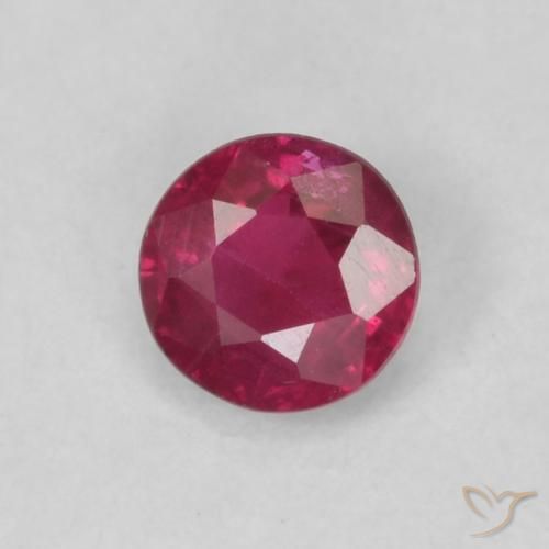 9,17 ctw natürlicher Tiefes rötliches Rosa Rubin, Runden, VS