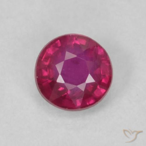0.22ct Natürlicher Hellrot Rubin, Runden, VS