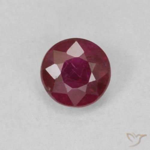 0.32ct Natürlicher dunkelrot Rubin, Runden, VS