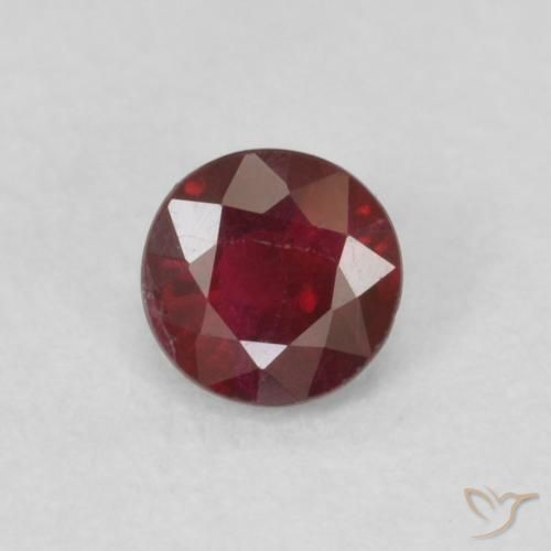 0.30ct Natürlicher Weinrot Rubin, Runden, SI